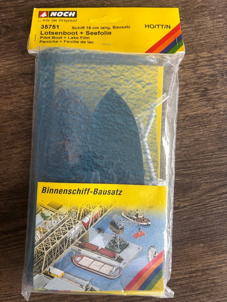 Noch 35751 H0/TT/N Binnenschip bouwpakket + waterfolie, Overige merken, Verzenden, Gelijkstroom of Wisselstroom, Brug, Tunnel of Gebouw