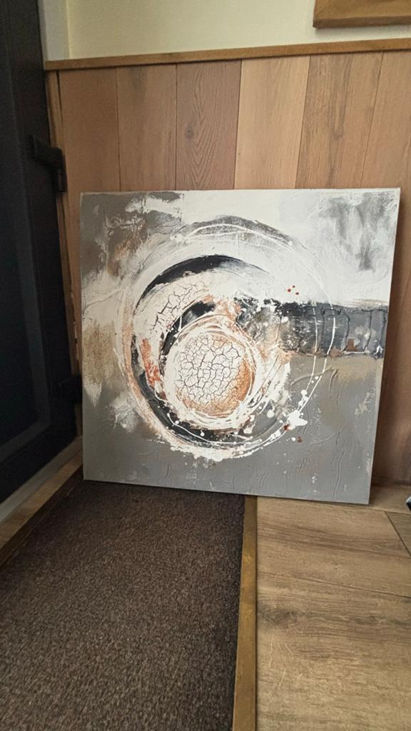 Abstract Schilderij 80x80 cm - Moderne Kunst, Ophalen