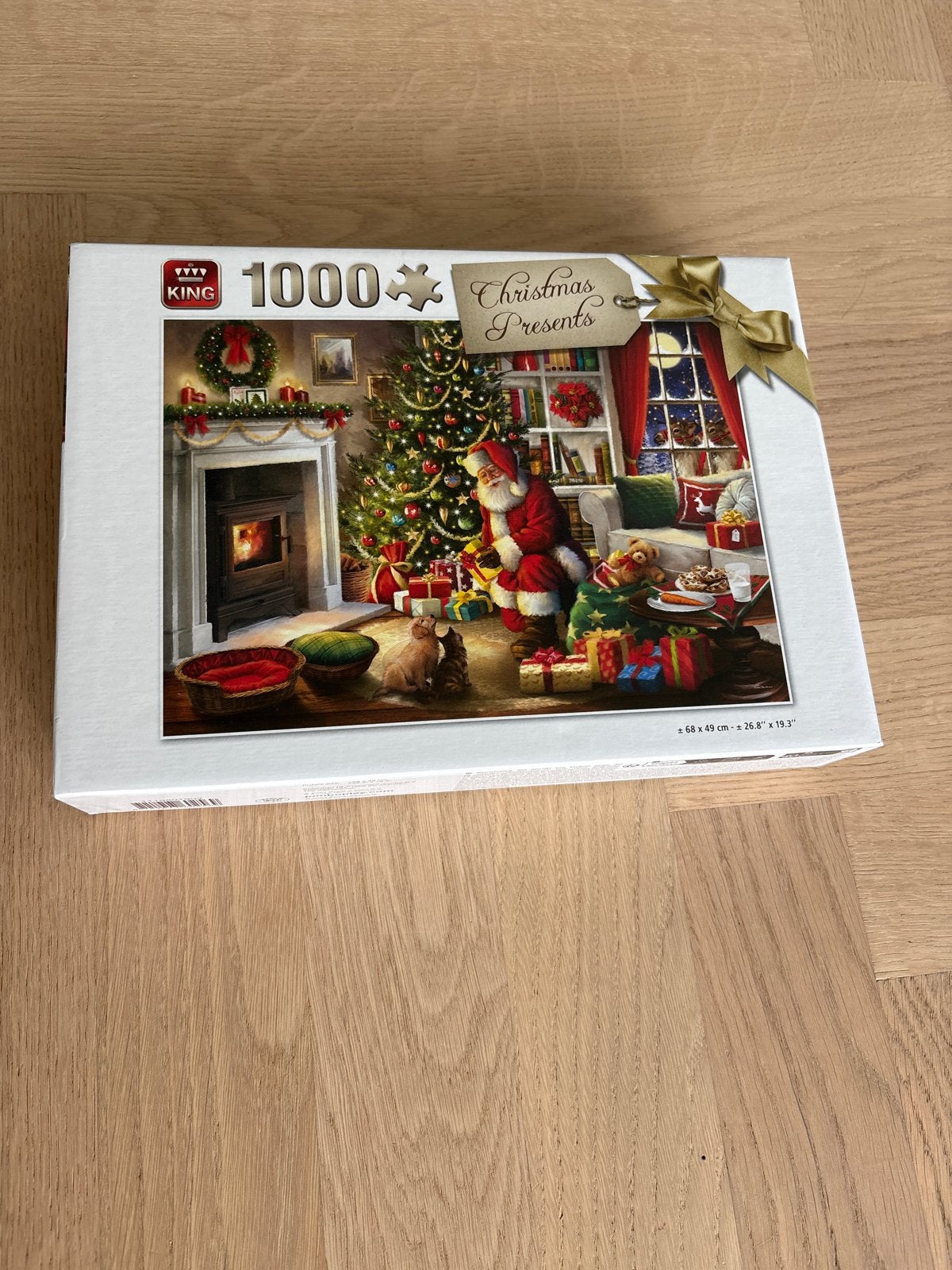 King Legpuzzel 1000 stukjes - Christmas Presents, Hobby en Vrije tijd, Ophalen of Verzenden, 500 t/m 1500 stukjes, Zo goed als nieuw