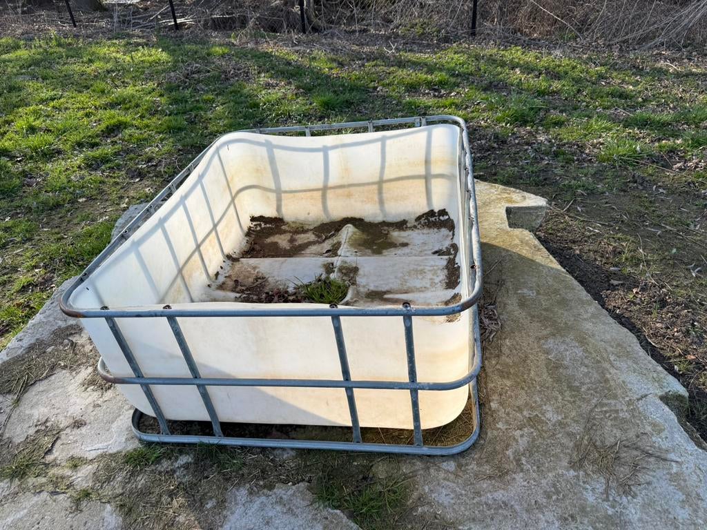 Halve ibc tank, Dieren en Toebehoren, Ophalen, Zo goed als nieuw