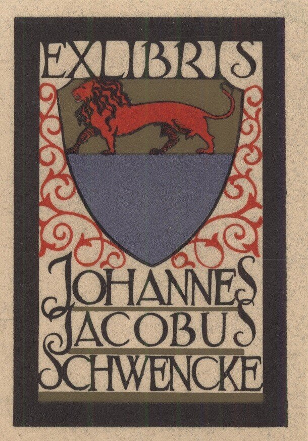 1489 Ex Libris Nederland : Jeanne Bieruma Oosting, 1942, Verzenden, Ex libris