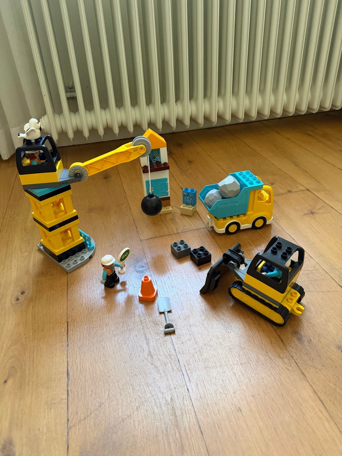 LEGO Duplo Bouwplaats met Kraan en Vrachtwagen, Ophalen, Zo goed als nieuw, Overige merken