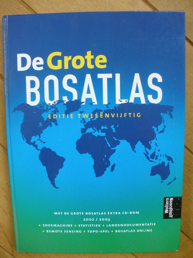 De Grote Bosatlas 52 editie, Boeken, Bosatlas, 2000 tot heden, Ophalen of Verzenden, Zo goed als nieuw