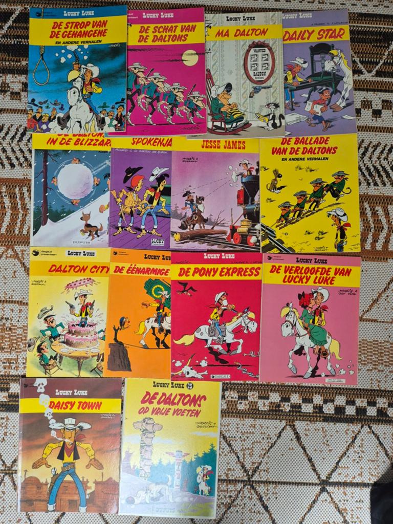 Grote collectie Lucky Luke stripboeken 25 stuks +1 hardcover, Boeken, Stripboeken, Meerdere stripboeken, Ophalen of Verzenden