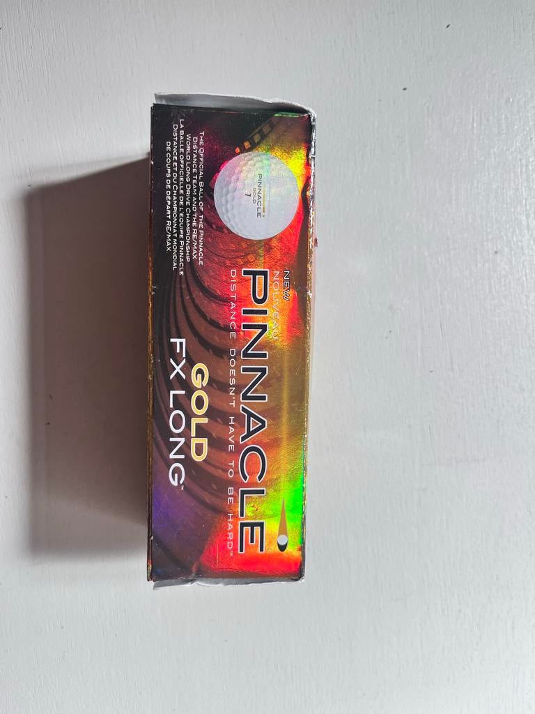 Nieuwe Pinnacle Gold FX Long golfballen (3 stuks), Ophalen of Verzenden, Nieuw, Bal(len), Overige merken