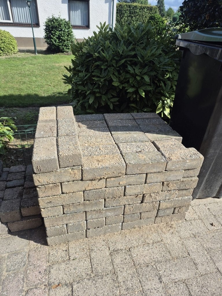 Gratis blauwe klinkers klinkers 10x21x7 cm - ca. 3,5m2, Ophalen, Beton, Klinkers