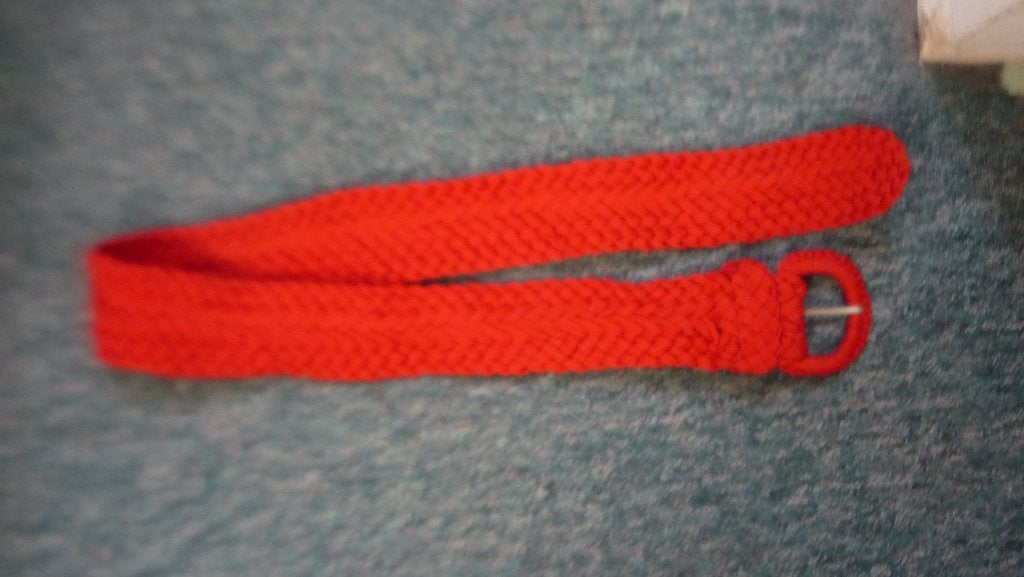 Riem, Tailleriem, Ophalen of Verzenden, Gedragen, Rood
