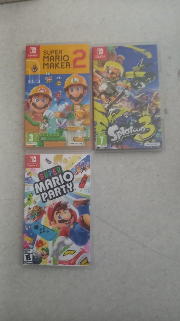 Nintendo switch Mario,Splatoon,Mario Maker, Ophalen, Overige genres, Eén computer, Zo goed als nieuw