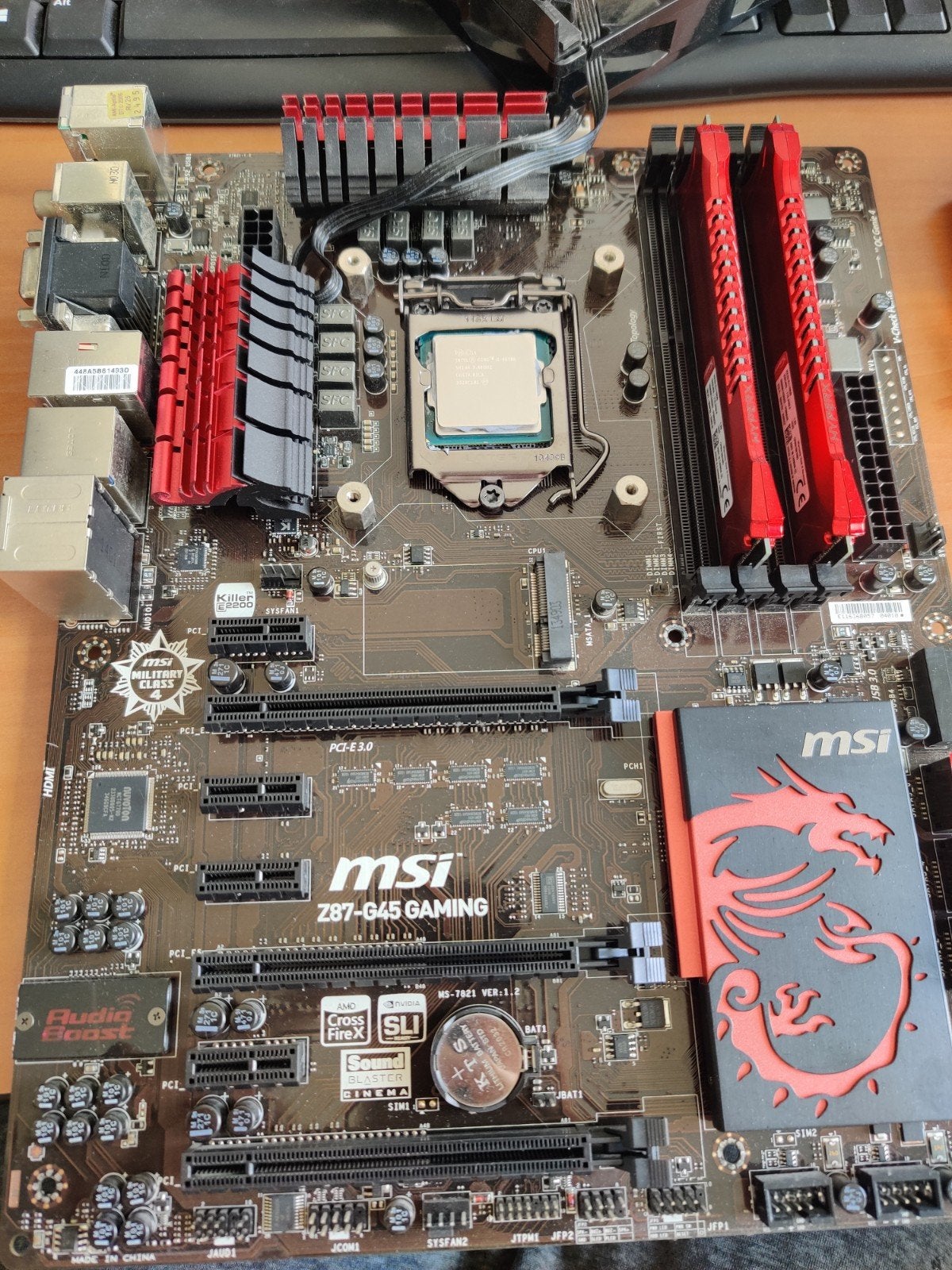 Retro Gaming Setup: MSI Z87-G45, i5-4670K, HyperX RAM, Gebruikt, 4-core, Ophalen of Verzenden, LGA 1150