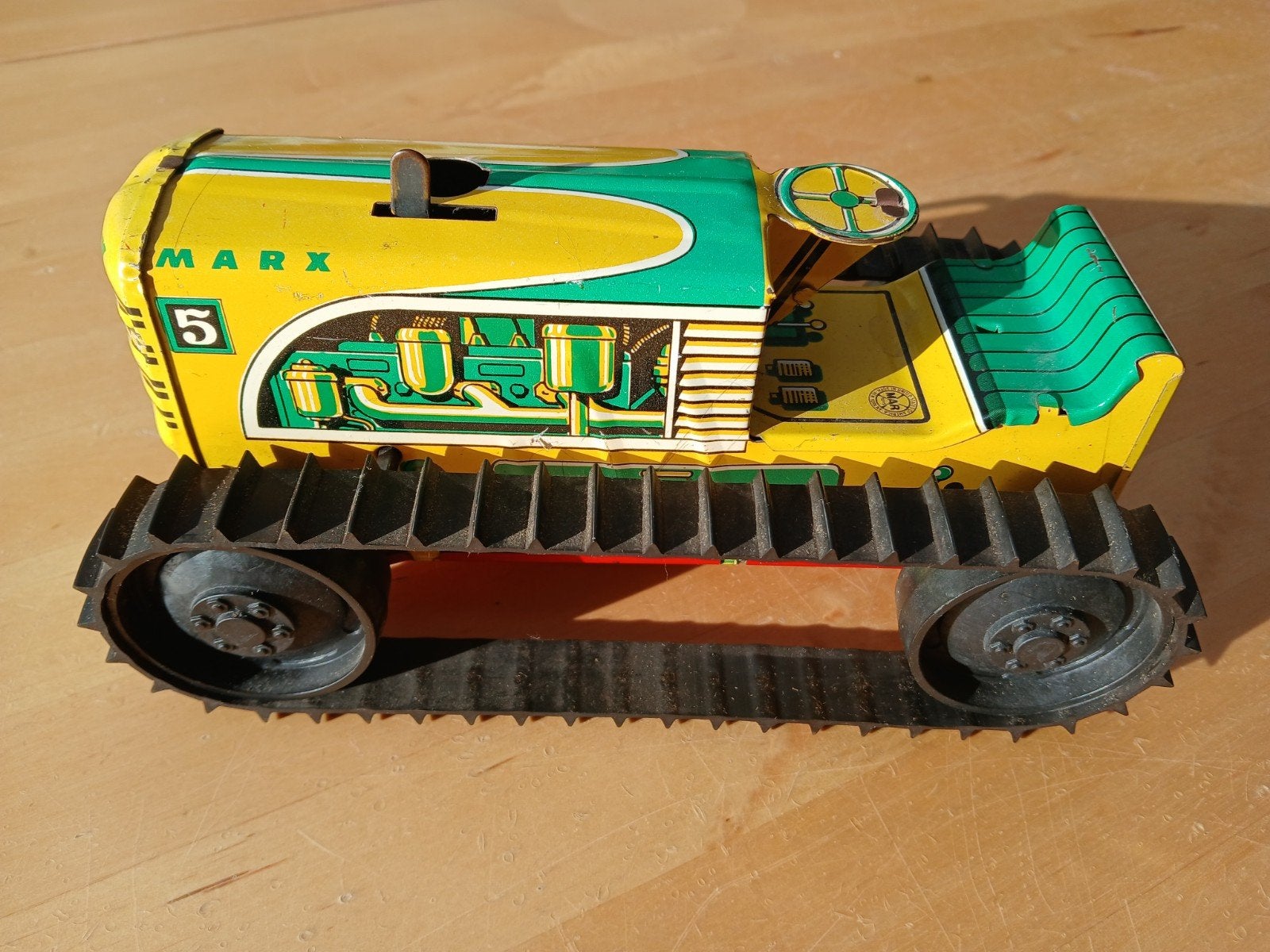Marx metalen tractor uit de jaren '50 - Rijdt prima!, Ophalen of Verzenden, Gebruikt