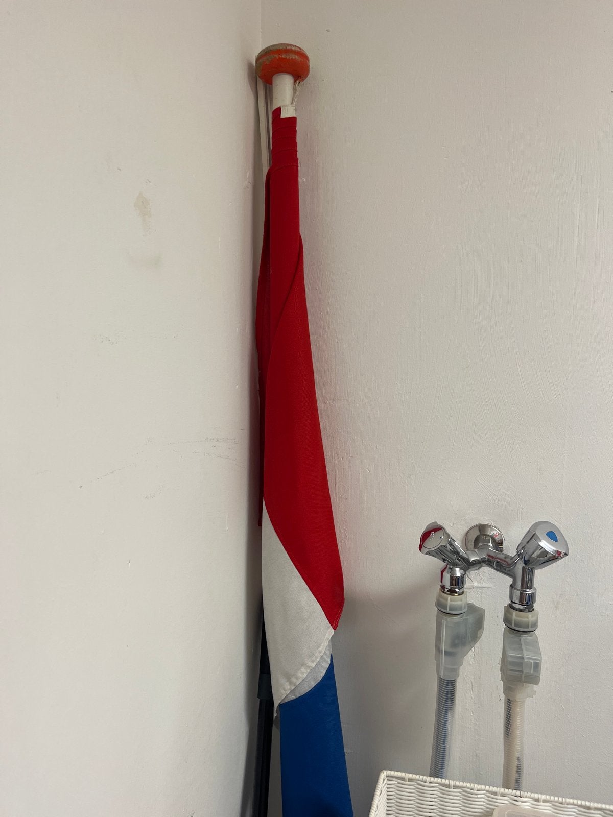 Vlaggenmast met muurbevestiging, Ophalen of Verzenden