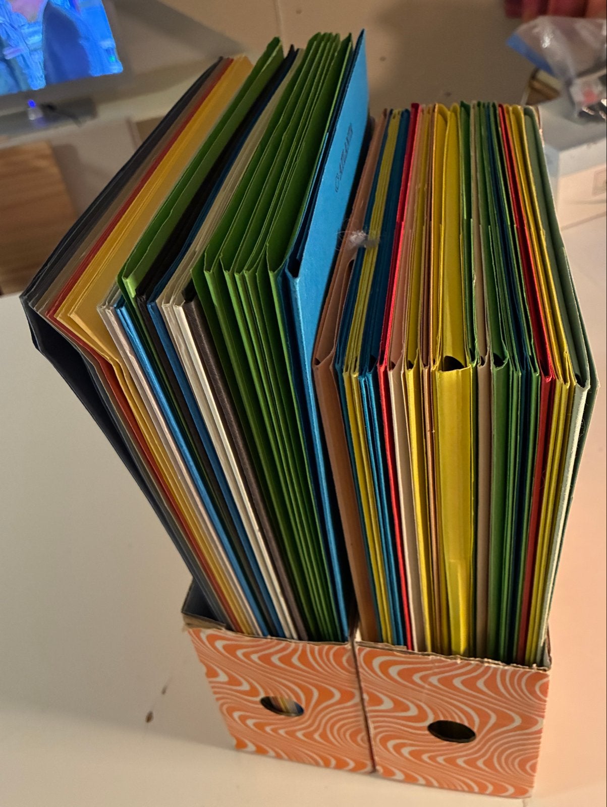 Grote collectie gebruikte 3-Flap Mappen, Diversen, Ophalen of Verzenden, Gebruikt