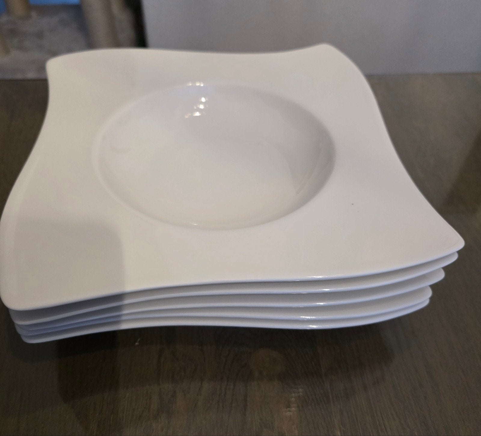 villeroy en boch New Wawe diep borden soep borden 5x, Ophalen of Verzenden