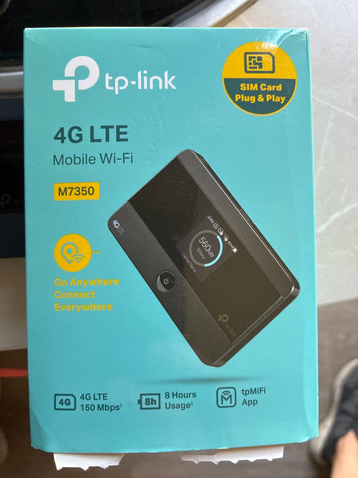 TP-Link M7350 4G LTE Mobiele Wi-Fi Router, Ophalen of Verzenden, Zo goed als nieuw, Router