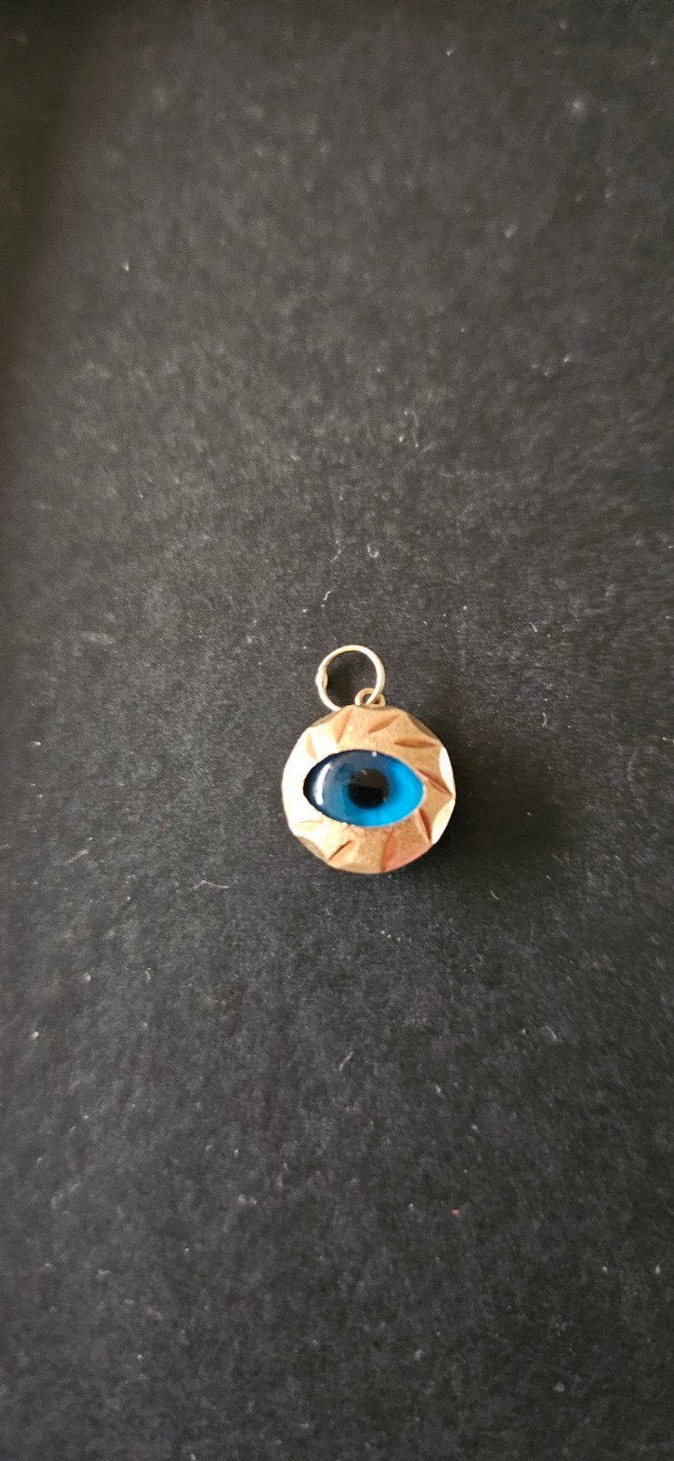 Hanger 14 karaat goud met keurmerk leuk oog, Overige voorstellingen, Ophalen of Verzenden, Zo goed als nieuw, Goud