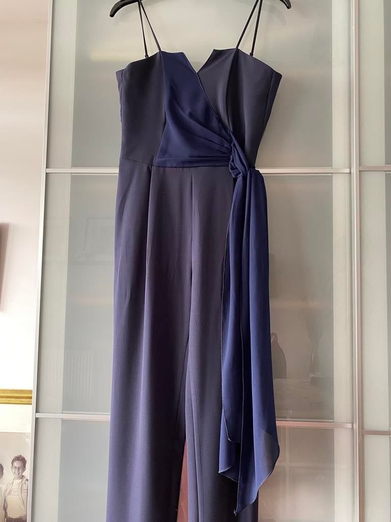 Rinascimento jumpsuit donkerblauw maat M, Kleding | Dames, Jumpsuits, Zo goed als nieuw, Maat 38/40 (M), Blauw, Ophalen of Verzenden