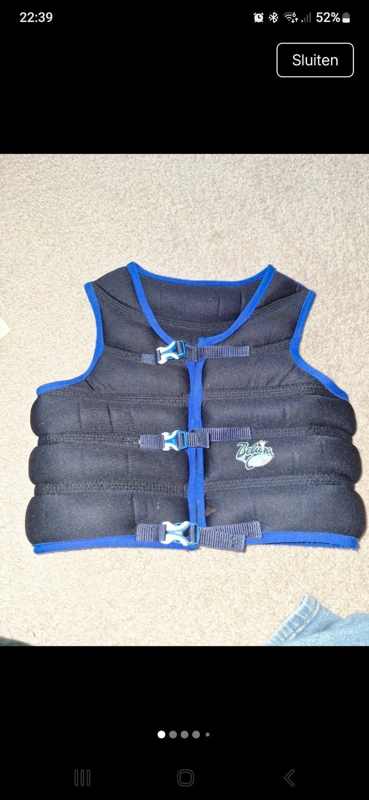 Verzwaringsvest kind 3.5 kg Beluga, Ophalen, Gebruikt, Buik, Overige typen