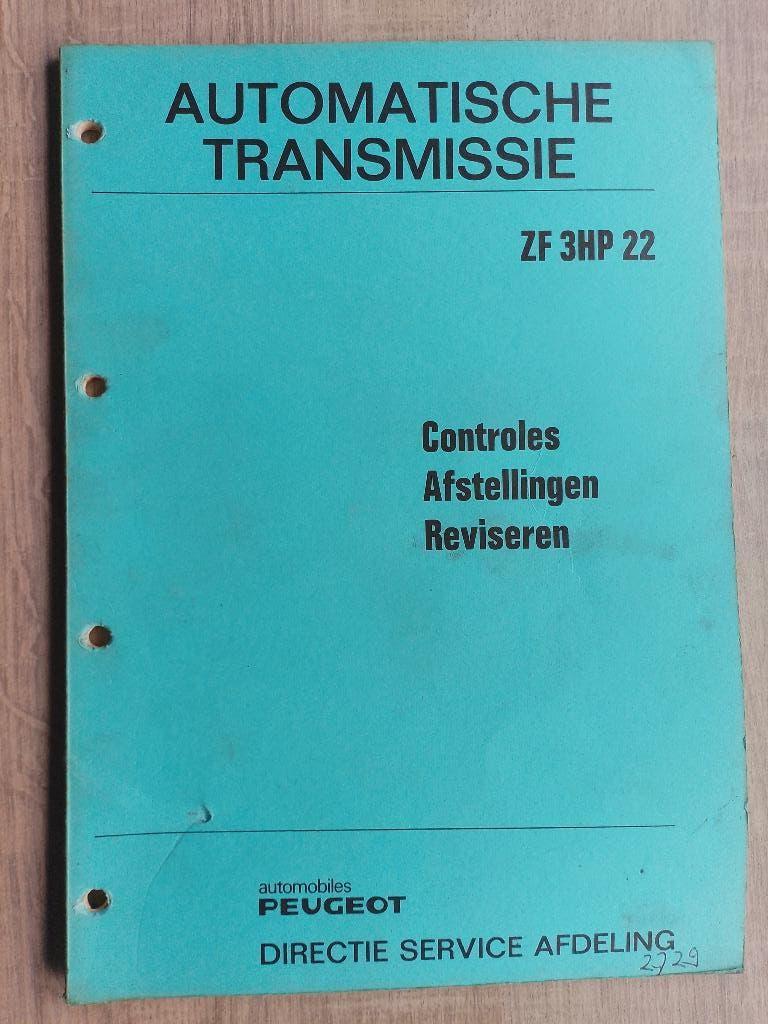 Peugeot 504 - 505 - 604 automaatbak dealer werkplaatsboek, Ophalen of Verzenden, Gelezen, Peugeot