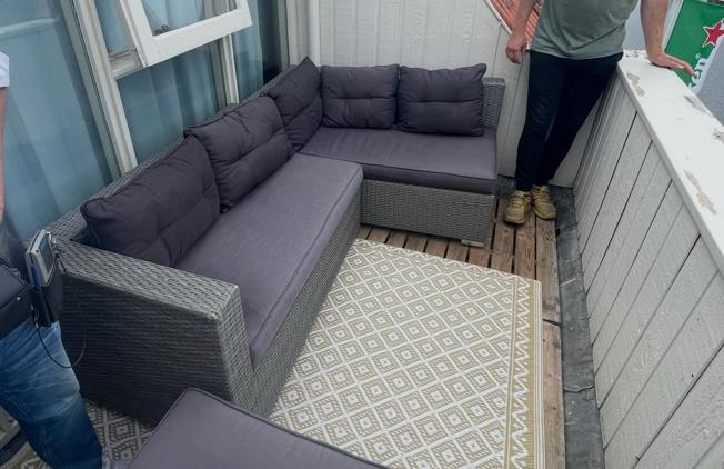 Tuinset / tuinbank / loungeset buiten, Ophalen, Gebruikt