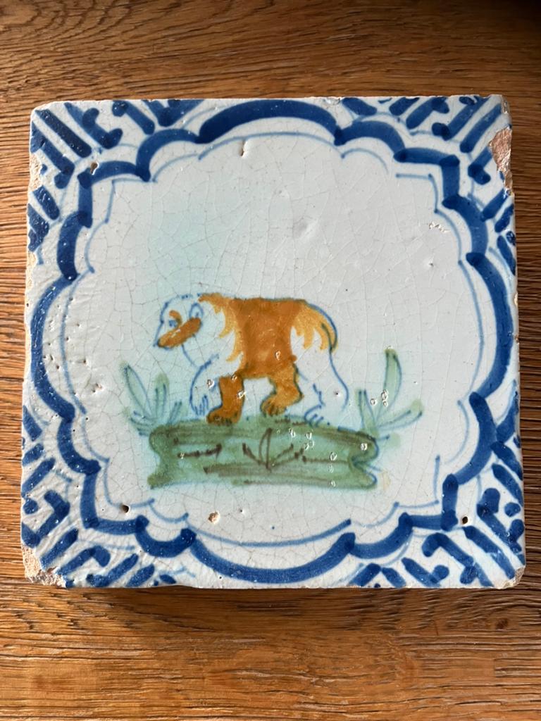 17 eeuwse tegel, Antiek en Kunst, Antiek | Wandborden en Tegels, Ophalen of Verzenden