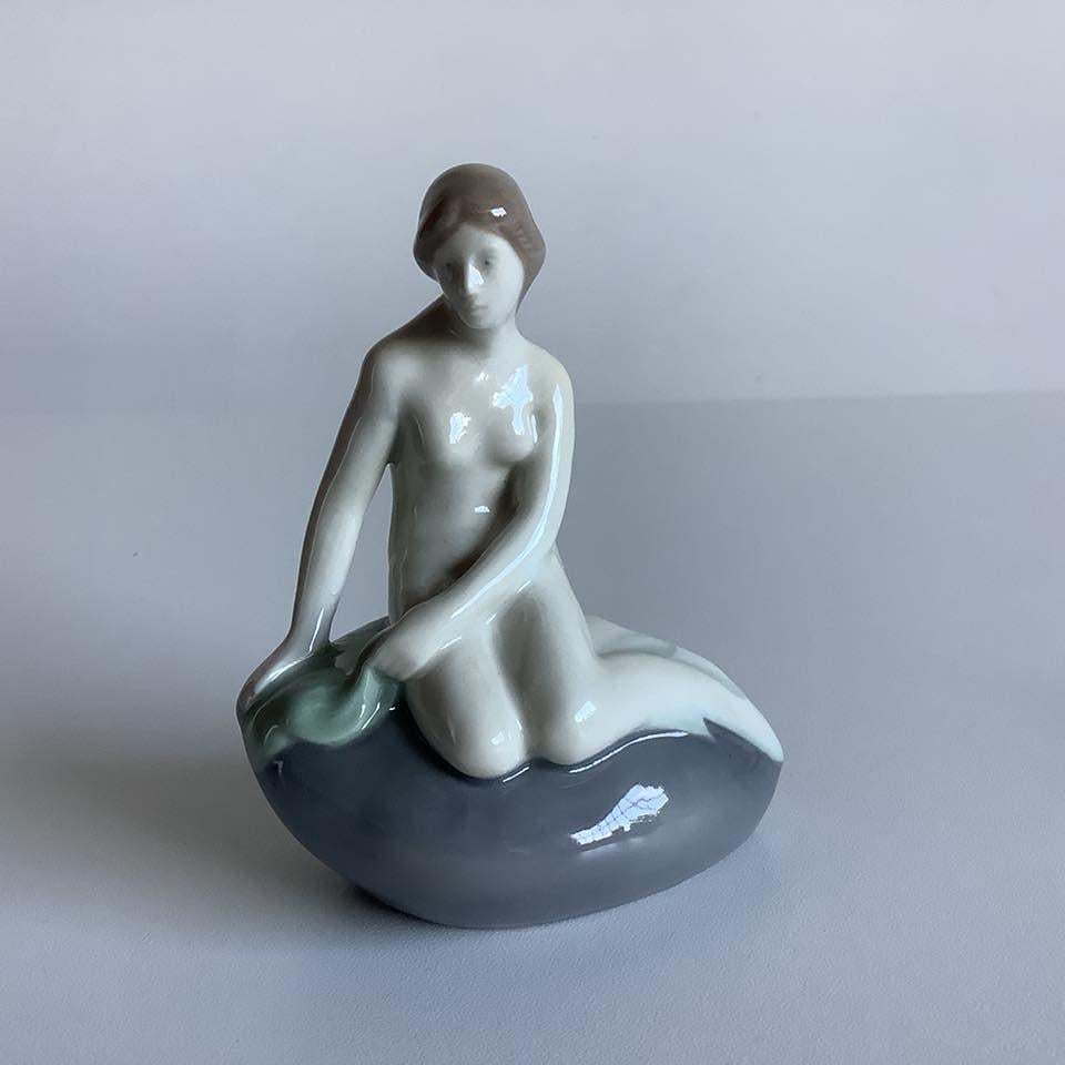Beeldje Graefenthal de kleine zeemeermin uit porselein, Verzamelen, Ophalen of Verzenden, Zo goed als nieuw, Mens