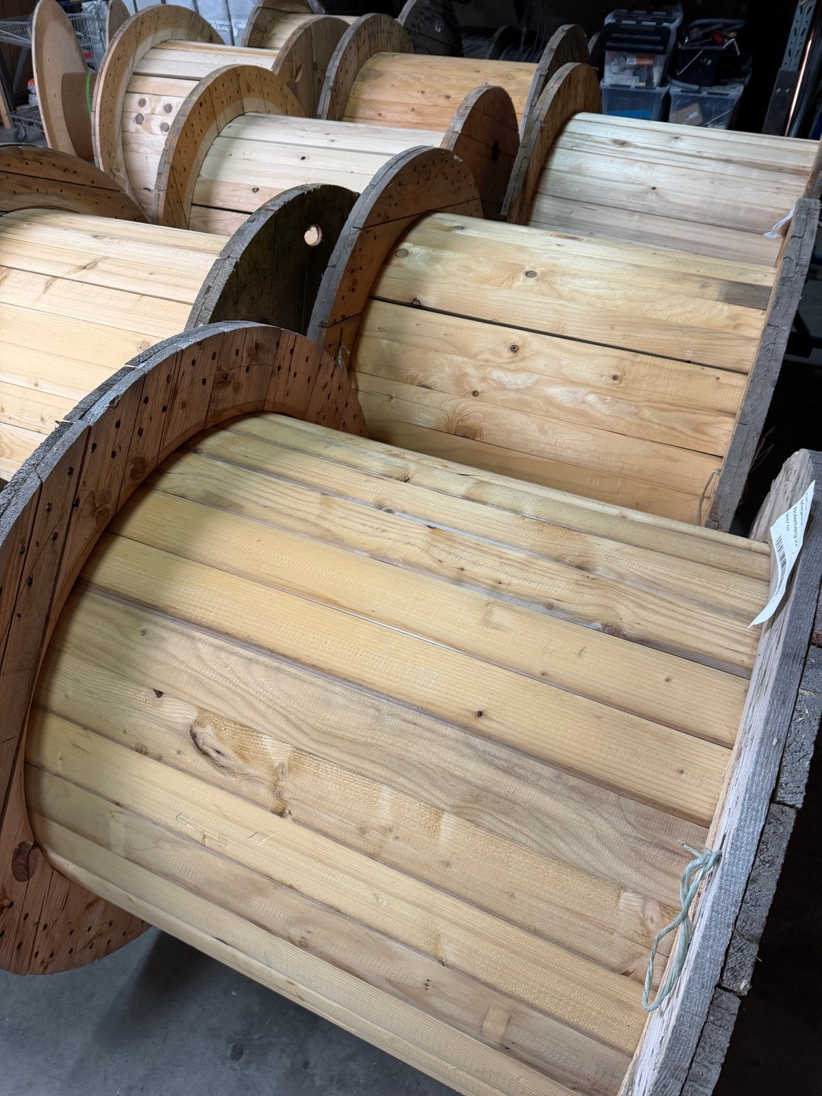 11x Houten haspels - Ideaal voor decoratie of projecten, Ophalen, Gebruikt