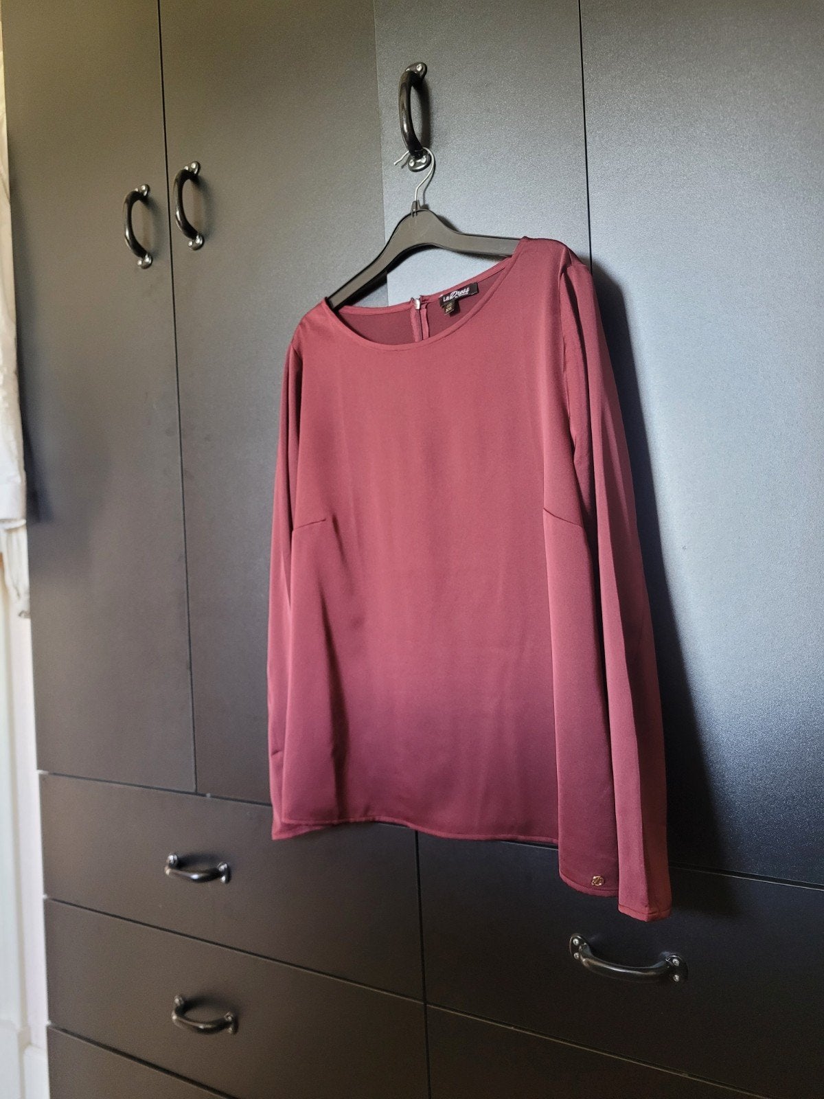 ruby robijn rode blouse ladress la dress mt xxl xl, Verzenden, Maat 46/48 (XL) of groter, Zo goed als nieuw, LaDress