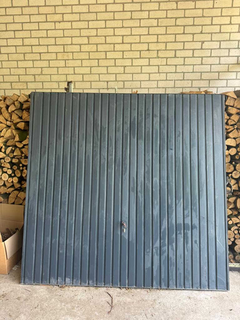 Stalen kanteldeur, Gebruikt, 120 cm of meer, Garagedeur, Ophalen of Verzenden