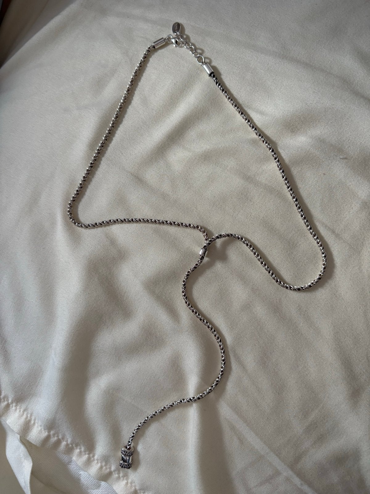 Esprit ketting - Gebruikt maar in goede staat, Ophalen of Verzenden, Gebruikt, Zilver, Met kristal