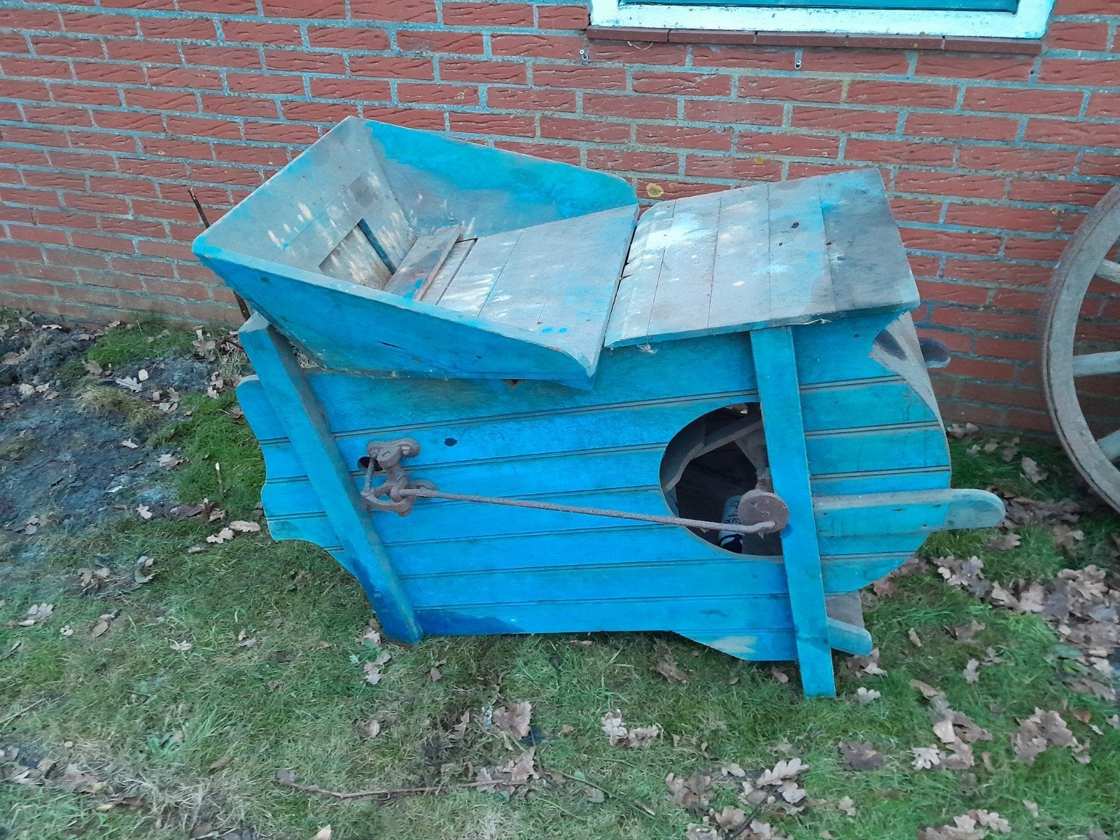 Wanmolen oud 1900 molen agrarisch opknap werktuig PK Tractor, Ophalen