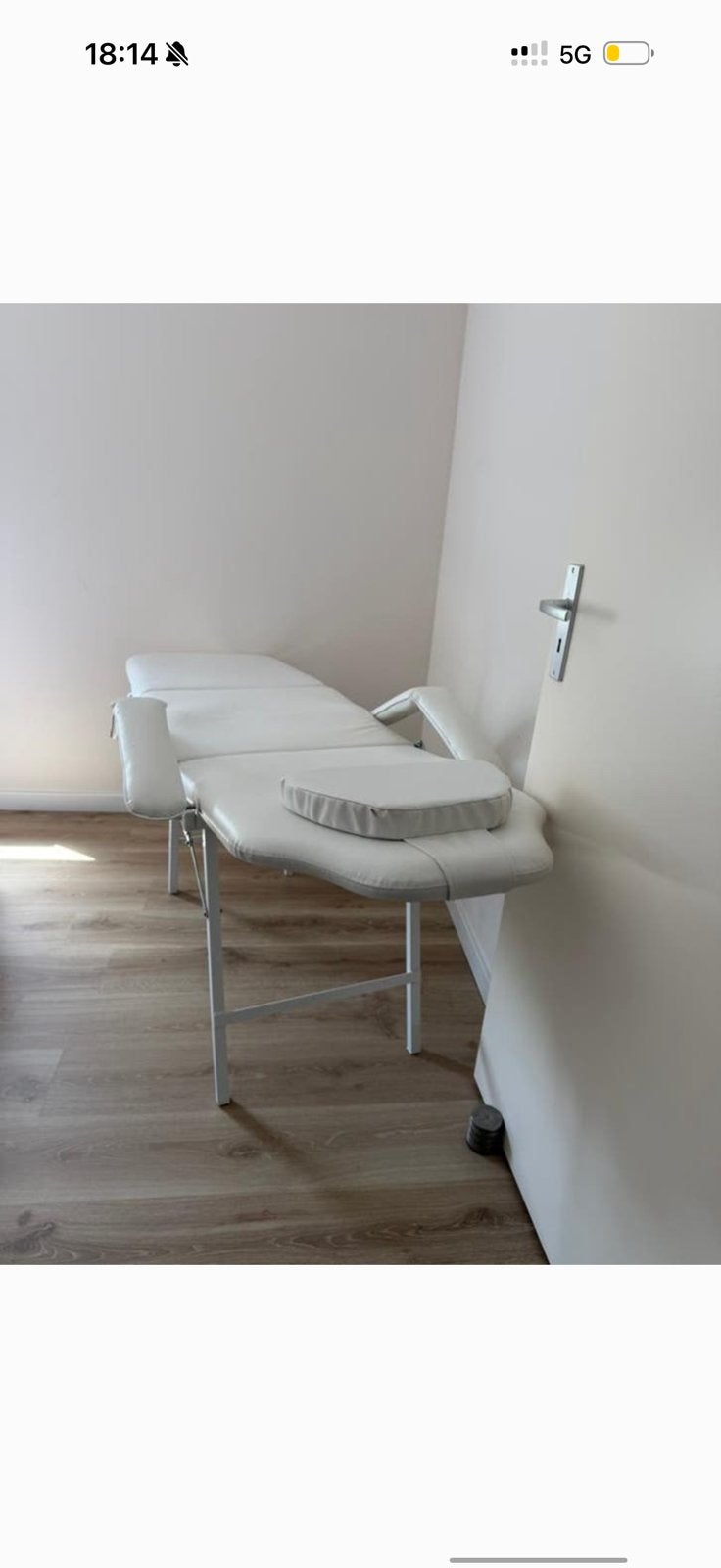 Behandel stoel wit, Ophalen of Verzenden, Zo goed als nieuw, Massagestoel of Kussen