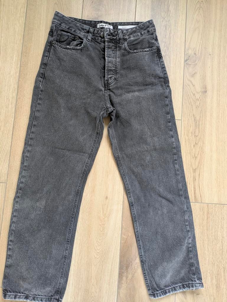 Zwarte Lois jeans, 'Dana dad fit'. Maat 27., Ophalen of Verzenden, Zo goed als nieuw, Zwart, Lang
