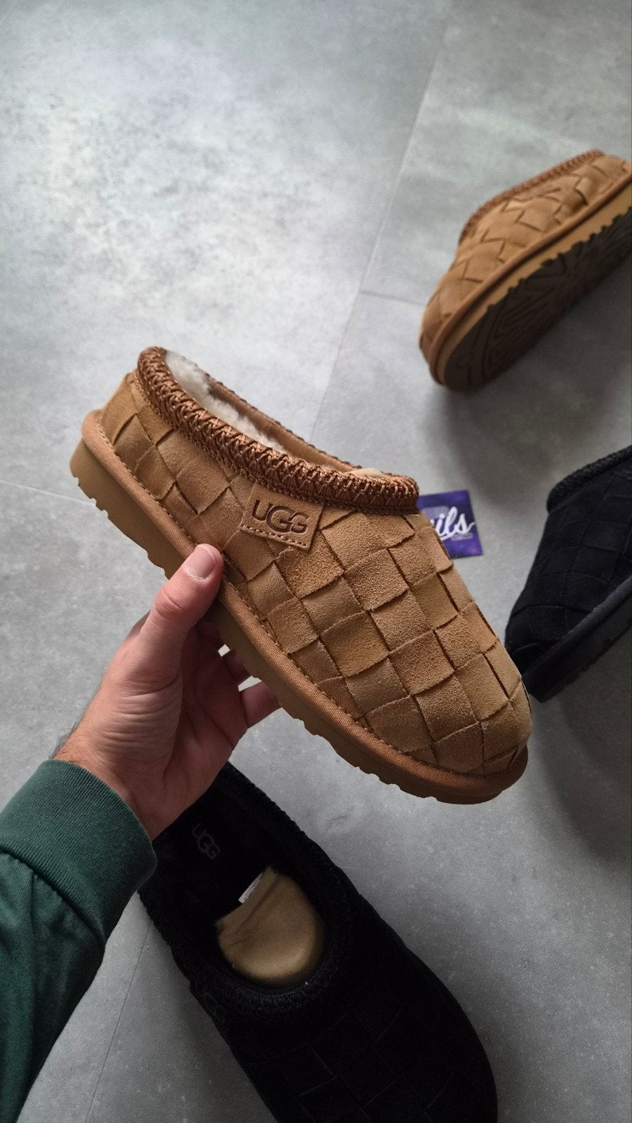 Ugg Tasman Woven Chestnut 37 / 38 / 39 / 40, Ophalen of Verzenden, Nieuw, Pantoffels of Sloffen
