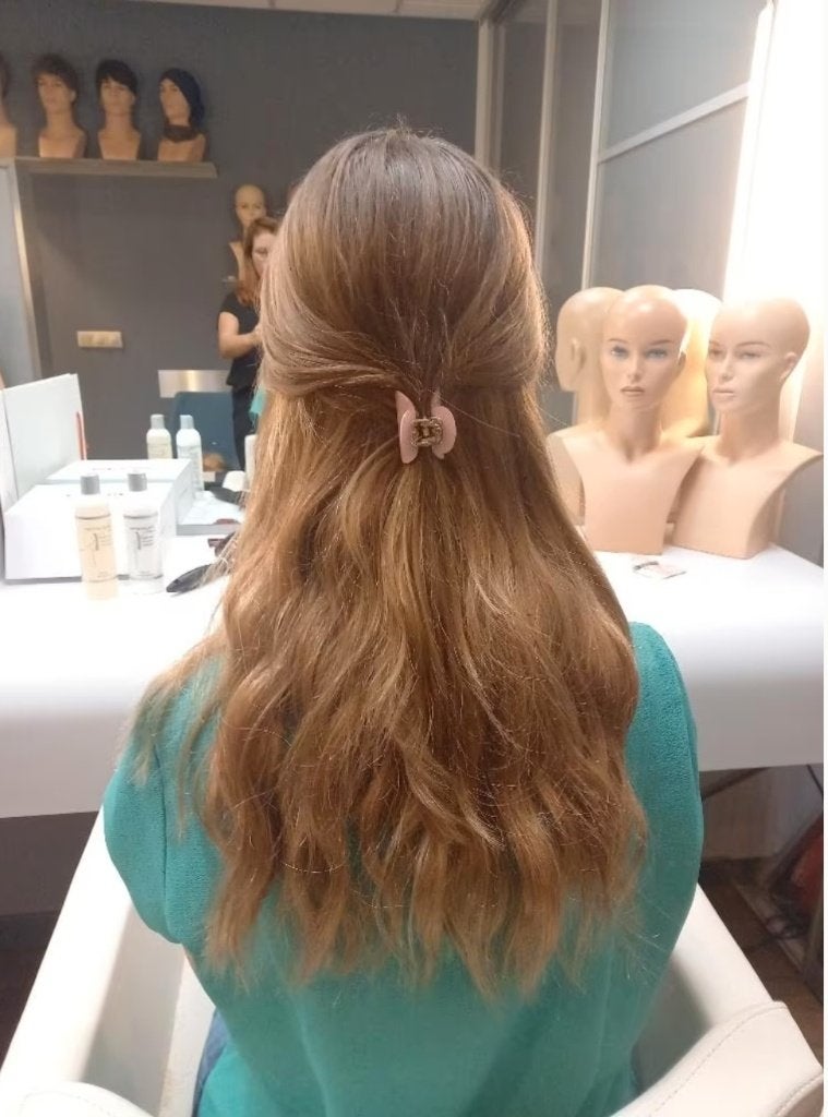 Nieuw halo haarwerk van echt haar, Sieraden, Tassen en Uiterlijk, Uiterlijk | Haarverzorging, Ophalen of Verzenden, Nieuw, Pruik of Haarverlenging
