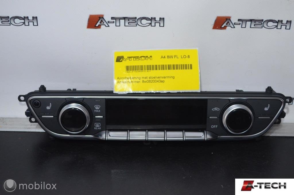 Airco bedieningspaneel Audi A4 8W ('19->) 8w0820043ap LO-8, Auto-onderdelen, Audi, Nieuw, Audi, Ophalen of Verzenden