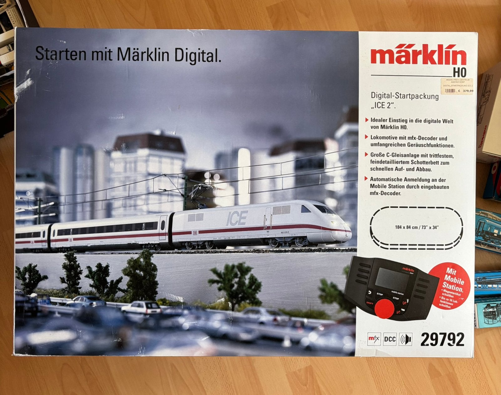 Märklin Ice 2 digitale startset en aanvulling rails, Wisselstroom, Treinset, Ophalen of Verzenden, Zo goed als nieuw
