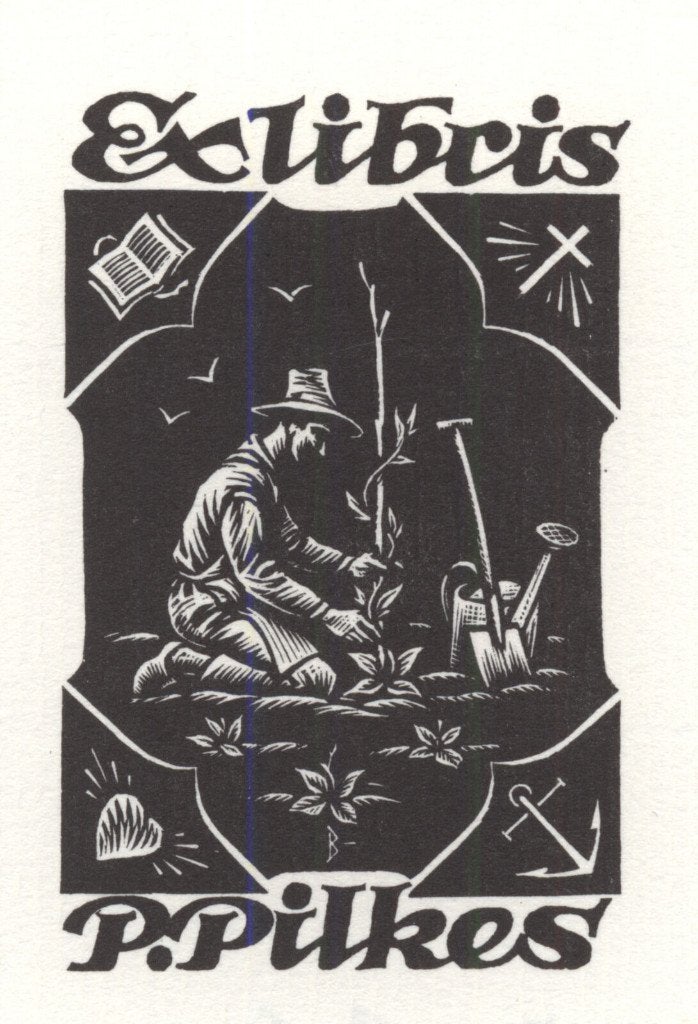 0191 Ex Libris Nederland : Nico Bulder, z.j., Verzenden, Ex libris