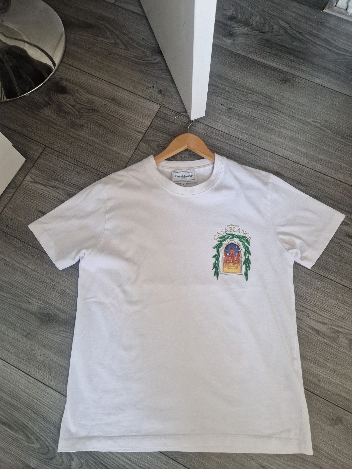 Casablanca T-shirt Maat S, Casablanca, Wit, Ophalen of Verzenden, Zo goed als nieuw