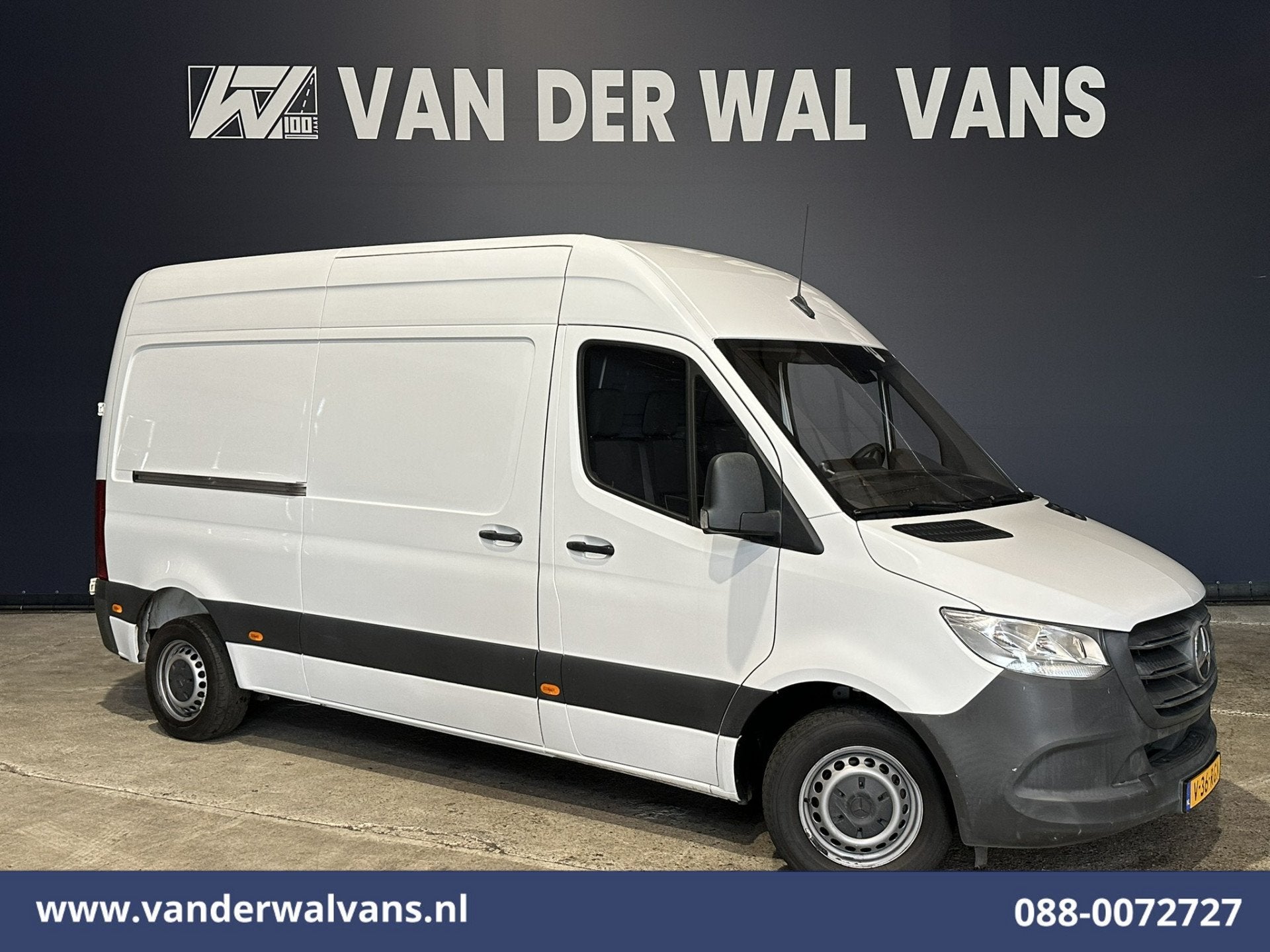 Mercedes-Benz Sprinter 214 CDI 143pk L2H2 Euro6 Airco | Came, Auto's, Dealer onderhouden, Gebruikt, 2000 kg, Wit