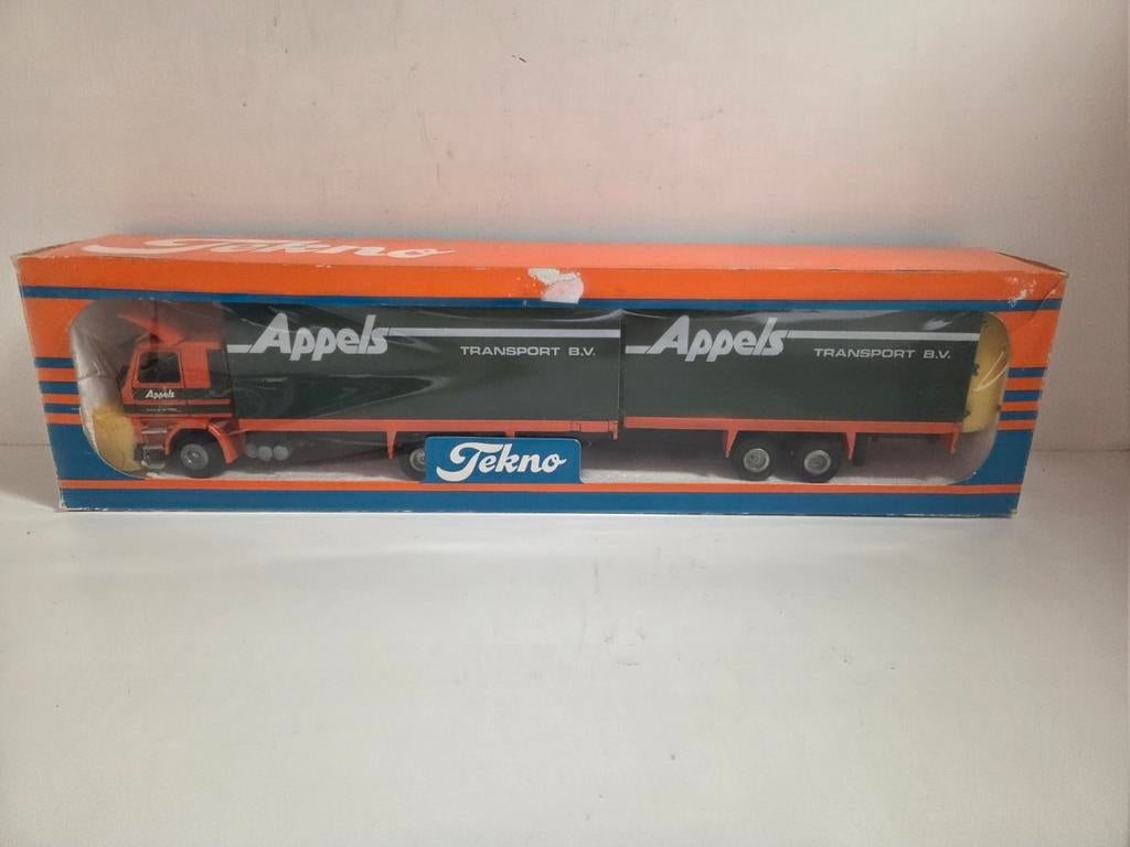 Tekno Scania 143 combi Appels Waalwijk 1:50, Hobby en Vrije tijd, Modelauto's | 1:50, ., Zo goed als nieuw, ., Ophalen of Verzenden