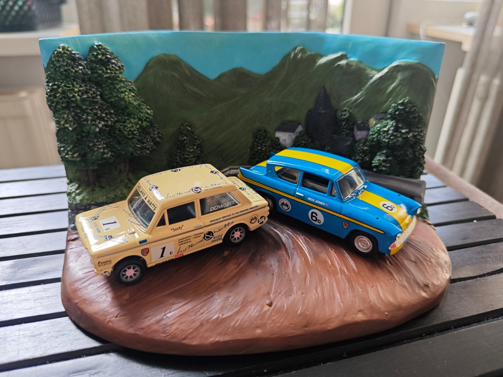 Vanguards Ford Anglia & Hillman Imp Racing Diorama 1:43, Ophalen of Verzenden, Zo goed als nieuw, Auto, Vanguards