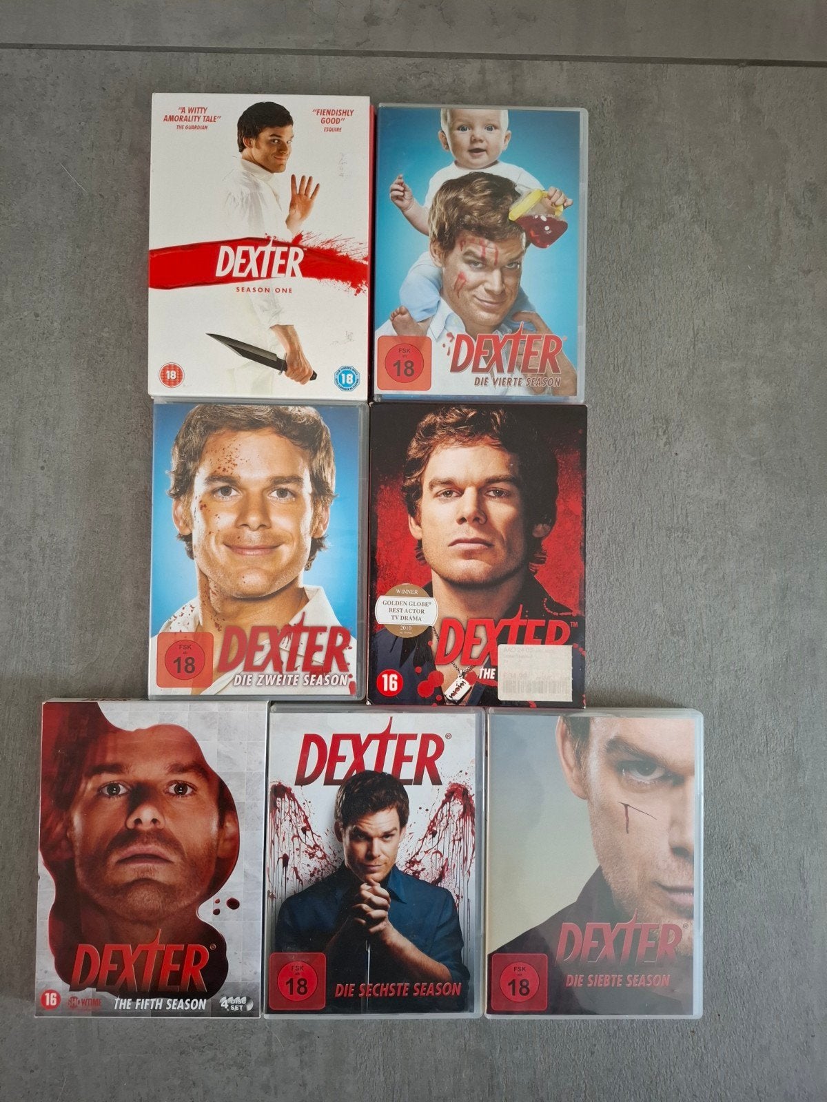 Dexter seizoen 1 t/m 7. Niet Nederlands ondertiteld!, Ophalen of Verzenden