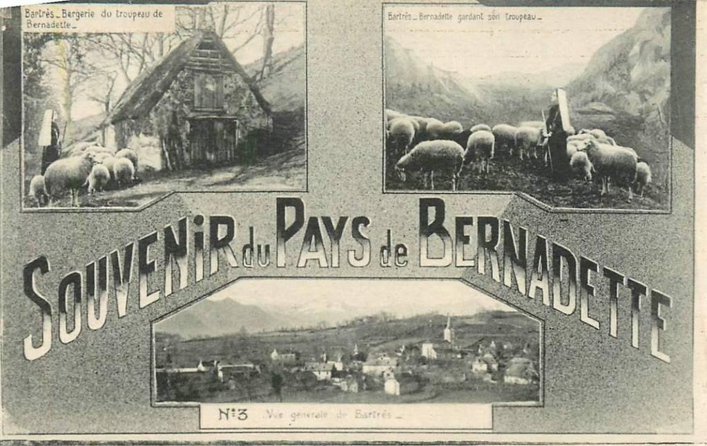 381-461-003 Lourdes Souvenir du Pays de Bernadette, Verzenden, Voor 1920, Frankrijk