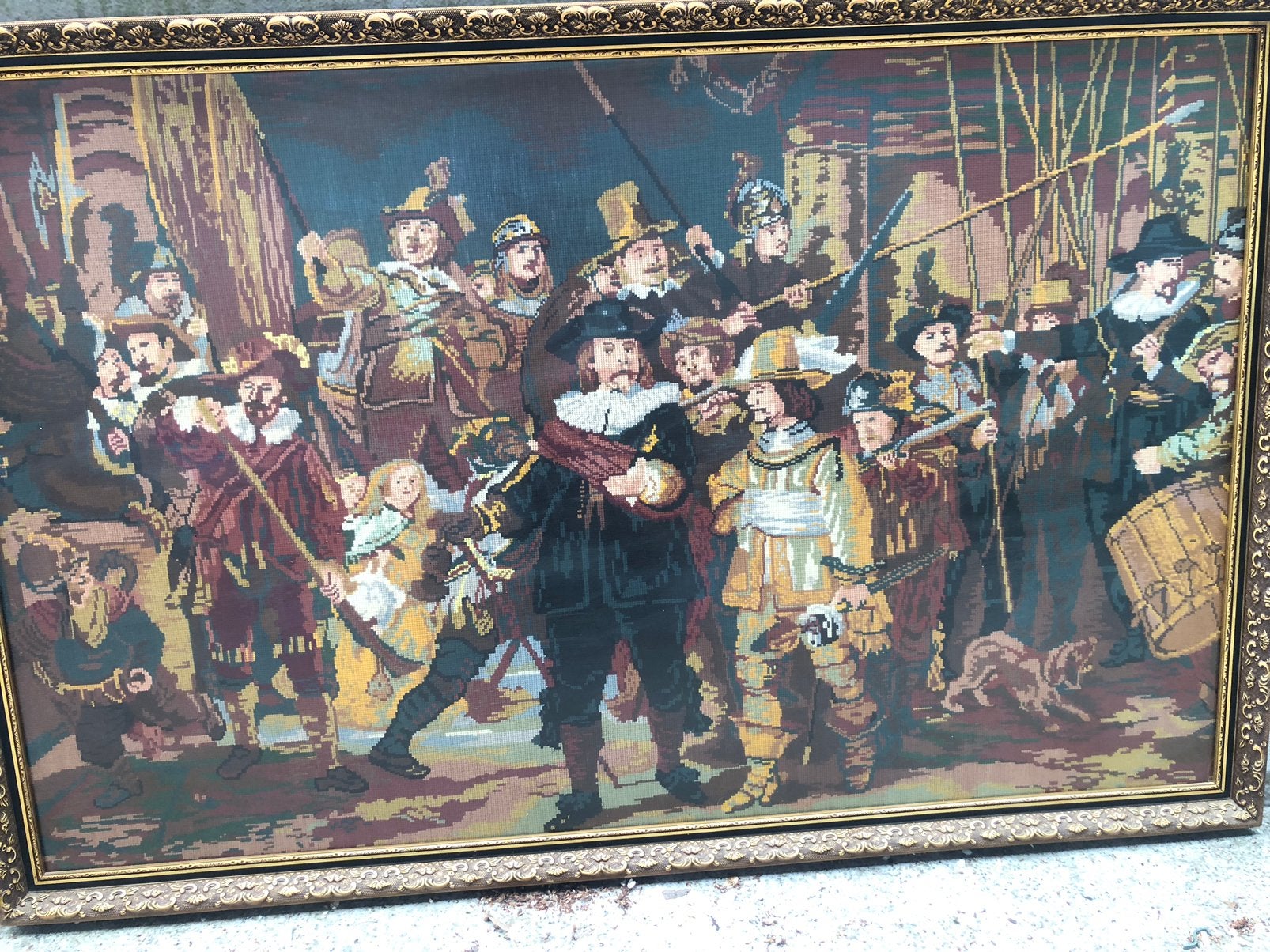 Geborduurde Nachtwacht, Ophalen of Verzenden