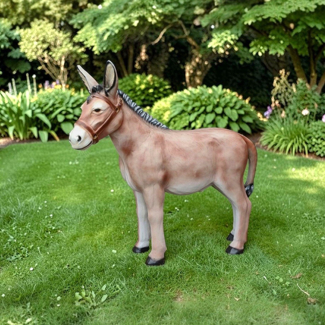 Ezel beeld Koe Varken Kalf Geit Schaap Lammetje paard Beeld, Tuin en Terras, Ophalen, Nieuw, Kunststof, Dierenbeeld