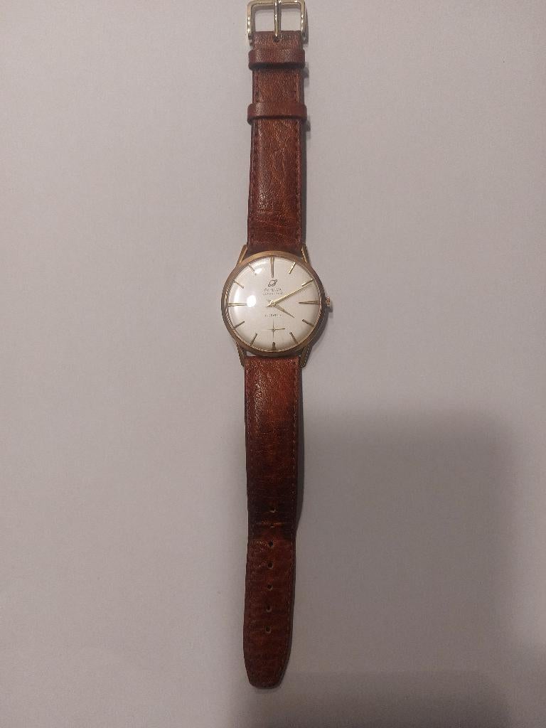 Vintage Enicar 18 KT horloge, Sieraden, Tassen en Uiterlijk, Overige merken, Met bandje, Polshorloge, 1930 tot 1960