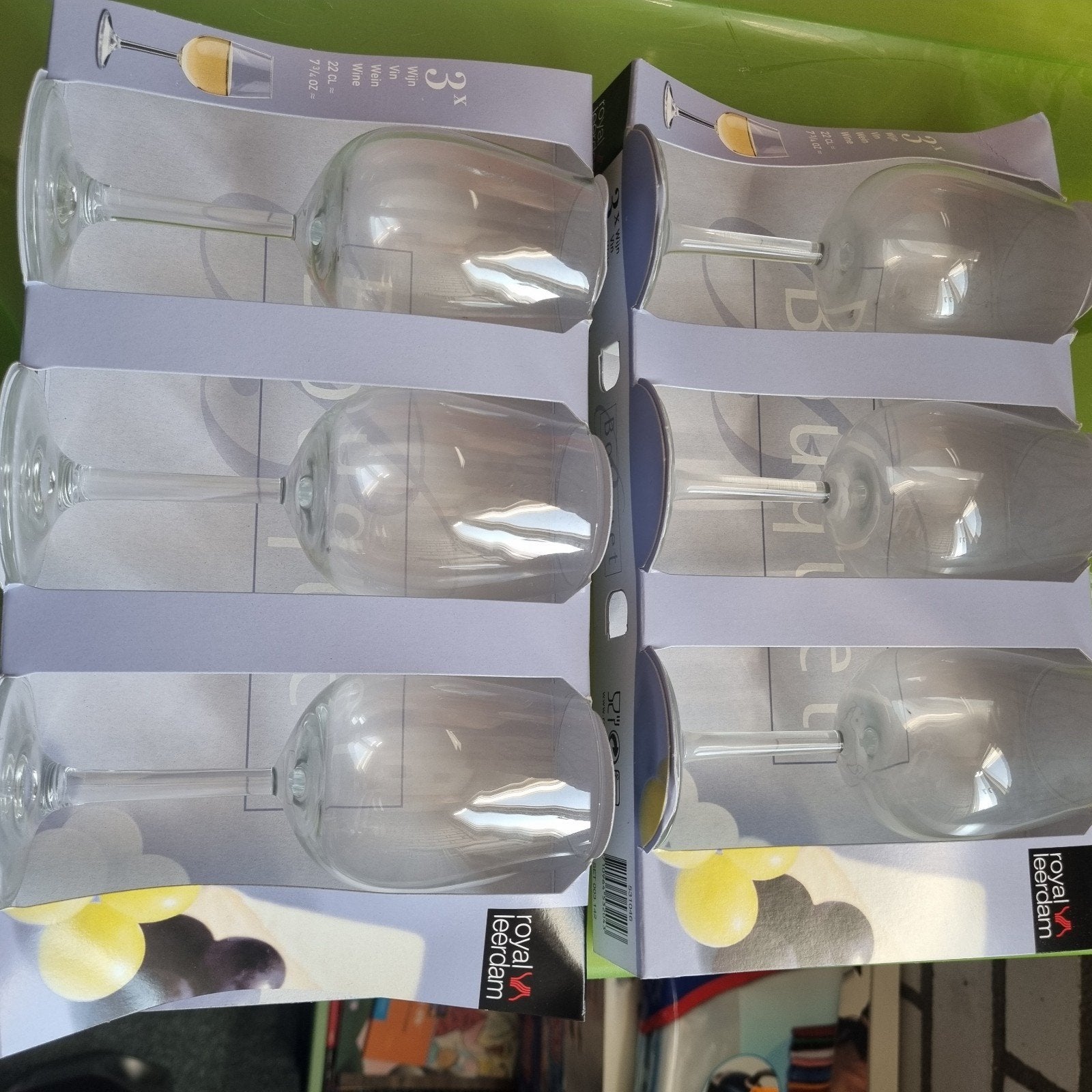 6x Royal Leerdam wijnglazen 22 CL, Ophalen of Verzenden, Nieuw