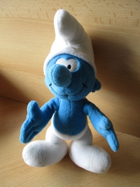 Smurfen pluche  27cm, Ophalen of Verzenden, Zo goed als nieuw, Overige typen