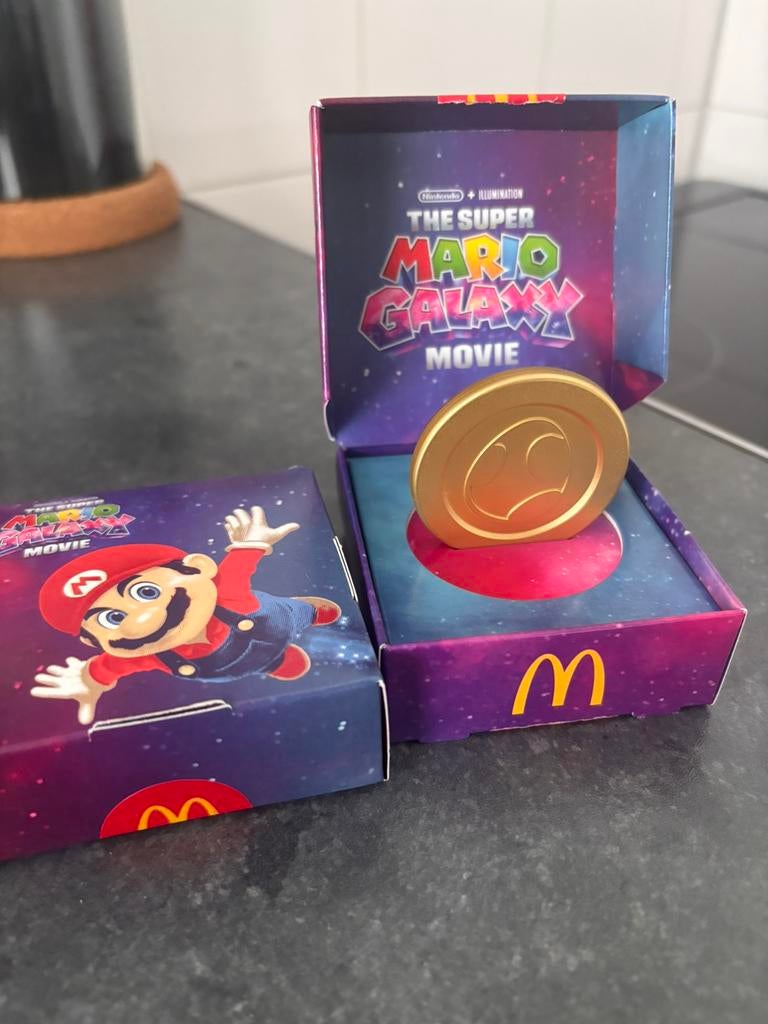 Gouden Mario Munt, McDonalds, Ophalen of Verzenden
