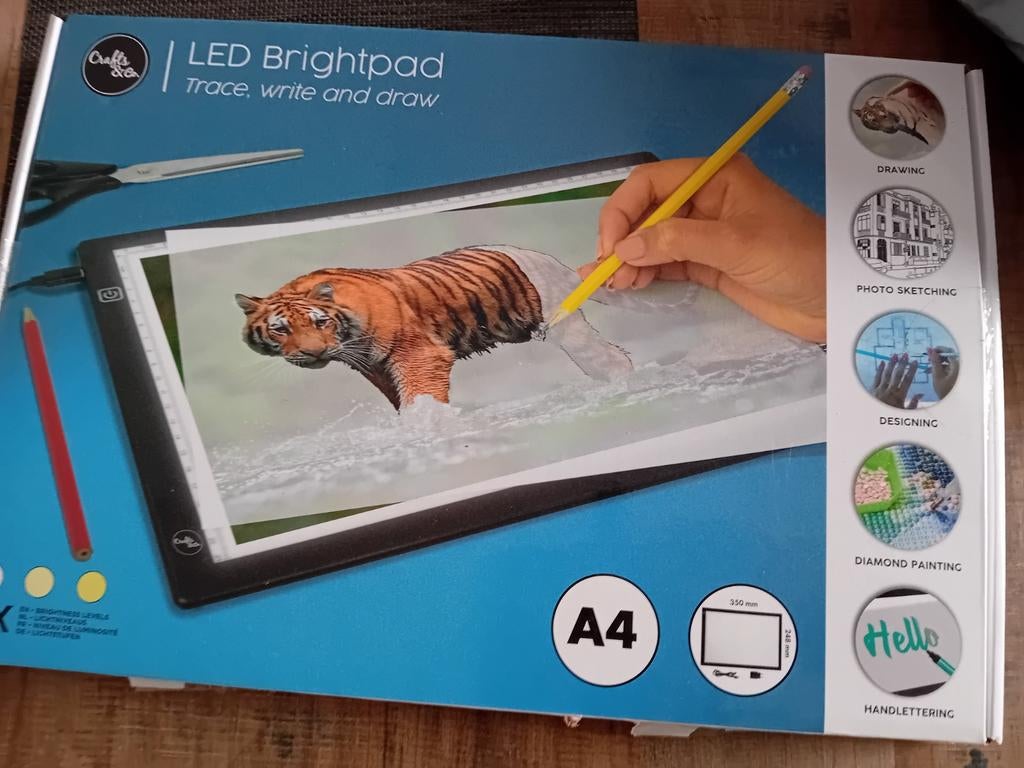 LED Brightpad A4 formaat - Teken, Schrijf en Teken, Ophalen of Verzenden